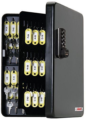 KeyGuard SL-9122-E Electronic Key Cabinet With Black Combi-Cam-E - 122 Hook