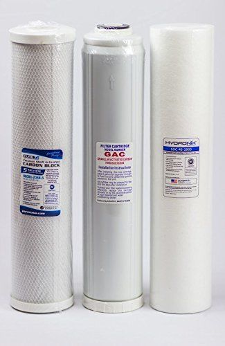 Big Blue Water Filters - Sediment/GAC/Carbon (Pack of 3) | 4.5&#034; x 20&#034;