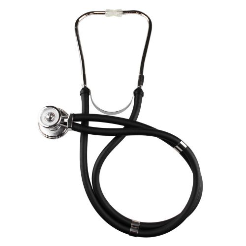 Professional stethoscope dual head doctor nurse student medical heath home black for sale