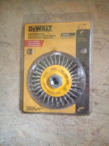 Dewalt dw4925 4-inch stringer bead wire wheel/carbon steel 5/8-inch-11 arbor ... for sale