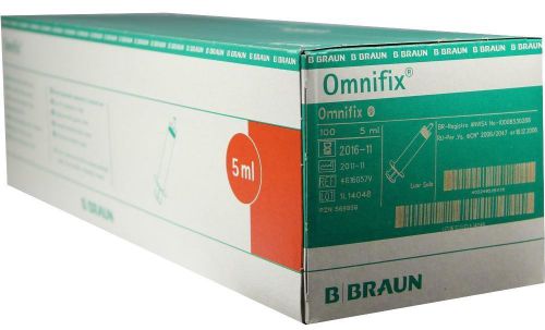 Omnifix Luer Solo (Slip) Syringe, 5ml, Box of 100