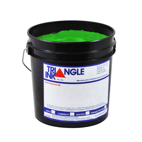 Triangle tri flex multi purpose plastisol ink 1143 opaque bright green 1 gallon for sale