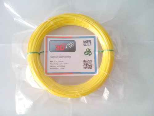 ColorCopy3D Filament 1.75 ABS 150gr 55m yellow vacuum for 3D printer/pen