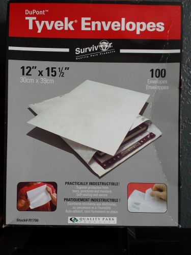 Survivor tyvek mailer side seam 12 x 15 1/2  white 100/box stock# 1790) for sale