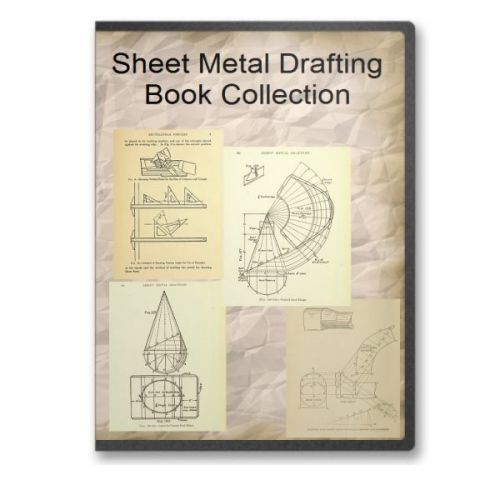 Sheet Metal Drafting, Pattern Drafting, Mechanical Drafting Books on CD B567