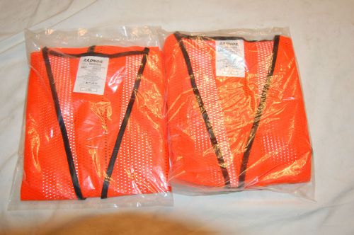 Pair of Radnor Orange Safety Vest L/XL