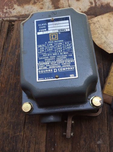 Square d class 9036 float switch 2 pole type ag-5 for sale