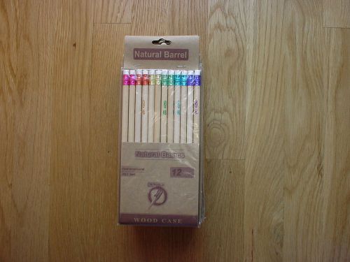 NEW 120 Natural Basics Rainbow Pencils HB #2, Natural Barrel