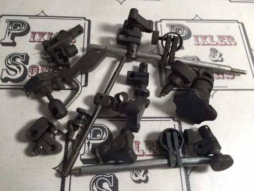 HUGE LOT OF MITUTOYO &amp; OTHERS INDICATOR SNUG CLAMPS &amp; OTHER ACCESORIES