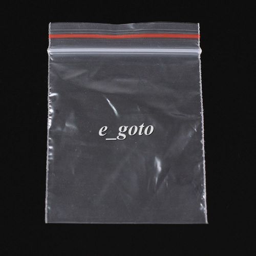 100pcs 5*7cm jewelry ziplock clear reclosable poly bags plastic self seal bag for sale