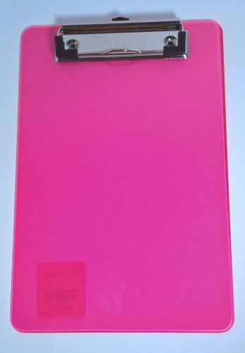 Bazic memo size plastic clipboard,6&#034;x9&#034; color clipboard,pink clipboards for sale