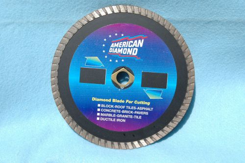 AMERICAN DIAMOND  7&#034; TURBO  DRY CUT  DIAMOND BLADE  NEW