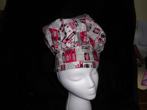 Barbecue Chef hat adult size fits most velcro backing new