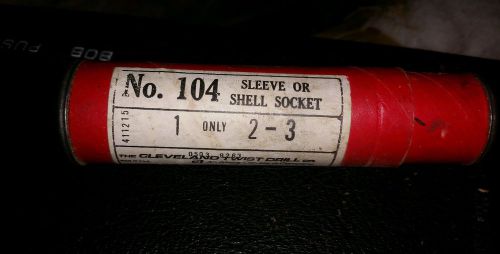 No.104 sleeve shell taper socket 2-4 cleveland twist drill  new old stock for sale
