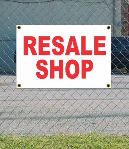 2x3 RESALE SHOP Red &amp; White Banner Sign NEW Discount Size &amp; Price FREE SHIP