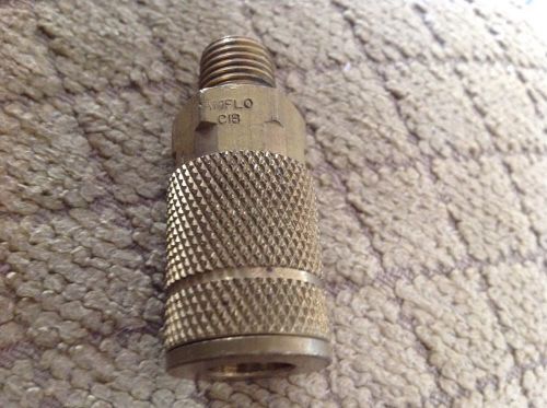 Amflo C1B Coupler 1/4&#034; Male End Brass Plated