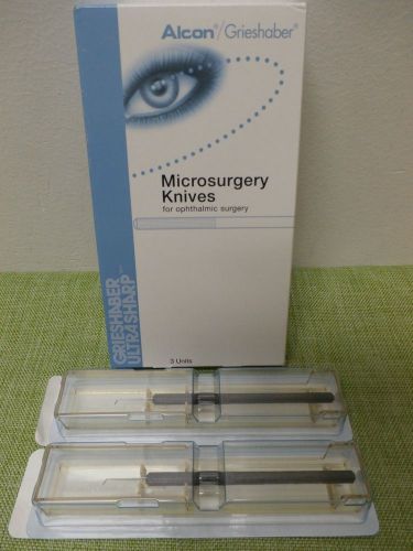 Lot of 5 alcon/grieshaber microsurgery knives for opthalmic surgery instruments for sale