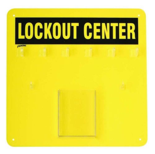 Brady 3004y prinzing economy lockout board yellow (1 each), new for sale