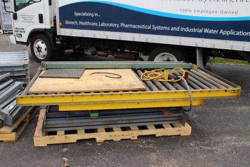American Lifts Hydraulic 2000 lbs Scissor Lift Roller table 6 ft x 4 ft