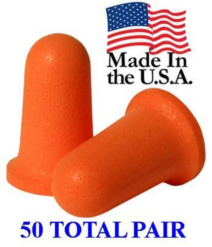 Radians Uncorded Foam Earplugs, 50 Pairs Individually Wrapped NRR33