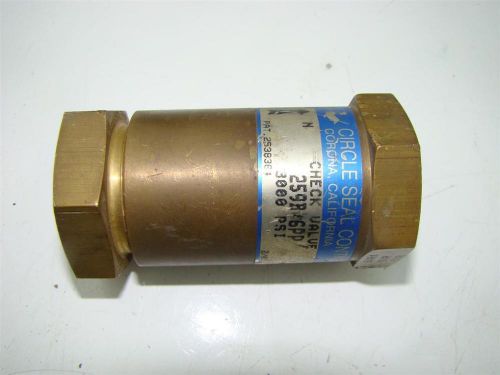 Circle seal controls - check valve 259b-6pp     3000 psi for sale