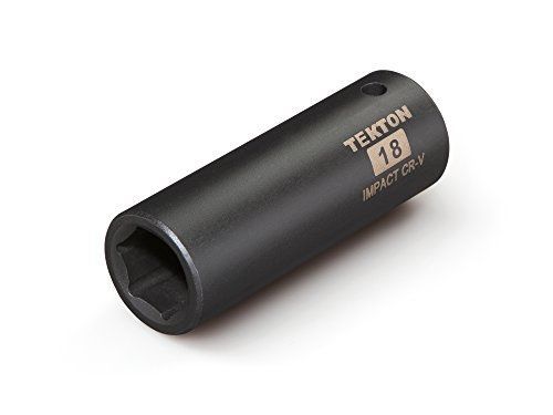 Tekton 47809 1/2-inch drive by 18 mm deep impact socket for sale