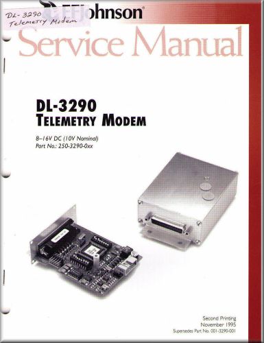 Johnson Service Manual DL-3290 TELEMETRY MODEM
