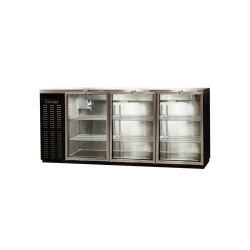 Continental refrigerator bbuc79s-gd back bar cabinet, refrigerated for sale