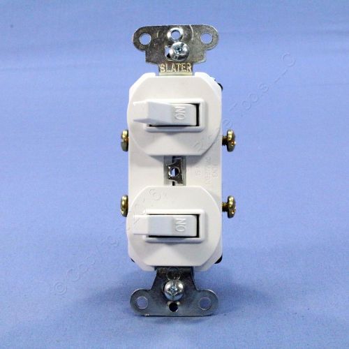 Pass &amp; Seymour White Double Toggle Light Switch 15A 120/277VAC Bulk 690-WG