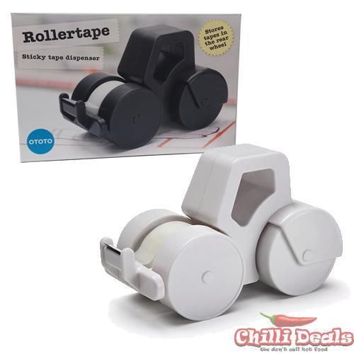 Road Roller Tractor Scotch Tape Sticky Roll Dispenser Box Office Home Desk Gift