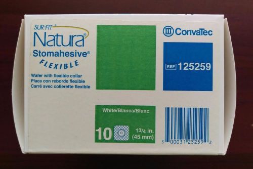 Box of 10 Each CONVATEC Sur-Fit Natura Stomahesive Wafer Flexible 1-3/4&#034; #125259