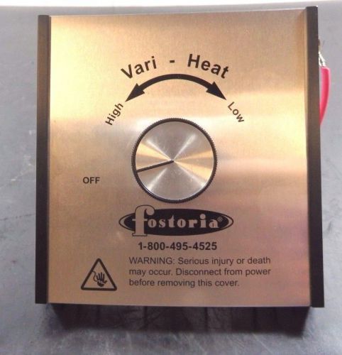 Fostoria Variable Heat Controller, 7&#034; x 5&#034;, 208 - 240 V, 1 Phase, VHC-15 |KO4|RL