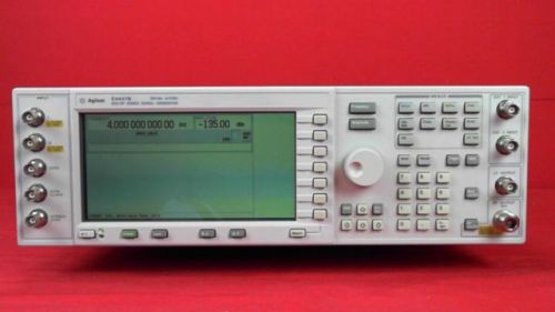 Agilent e4437b-un8-un9 digital / analog signal generator 250khz to 4ghz, with op for sale