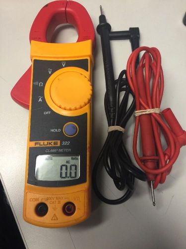 Fluke 322 Clamp Digital Meter with leads