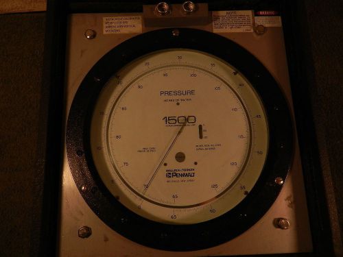 PENNWALT Wallace &amp; Tiernan 1500 Pressure Gauge 125 PSI 62A-4C-0125  &amp; Case