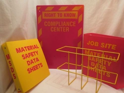 Prinzing &#034;Right to Know&#034; Compliance Center, Wall Mount, 20&#034; x 14&#034;+ JOB SITE BNDR