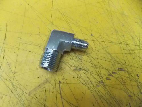 Lot of 4 - 90° jic union 1/2&#034; mpt x 3/8&#034; tube 37° flare steel fitting r27 for sale