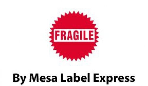 Mesa Label Express? 1.5&#034; Circle - Fragile Shipping Labels (500 per Roll)