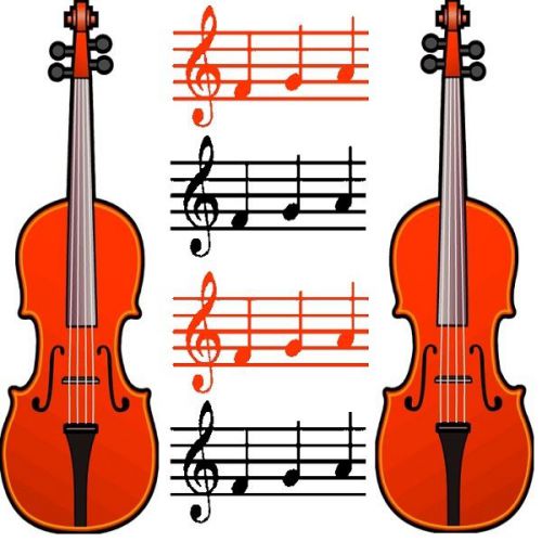 30 Custom Violin Music Personalized Address Labels
