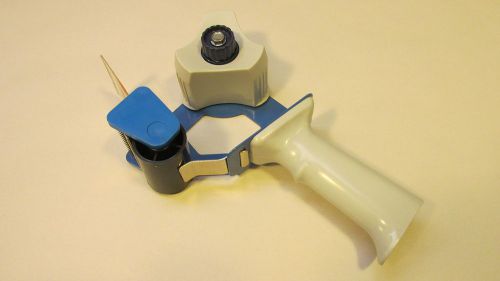 New blue hand held tape gun - box sealing tape dispenser 3&#034; core for sale