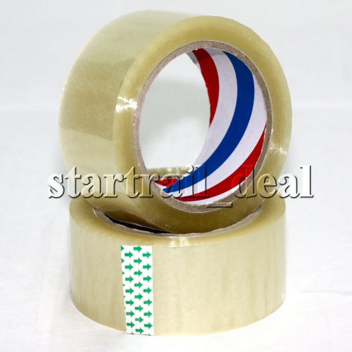 6 Rolls Packaging Packing Shipping Tapes 110 Yards x 2&#034; 2-in Sealing Moving Box
