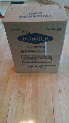 New! Bobrick B-279 Stainless Steel Surface-Mounted Waste Receptacle