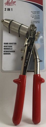 MALCO TOOLS 2 IN 1 RIVETER JAW NICKEL PLATED MADE IN USA