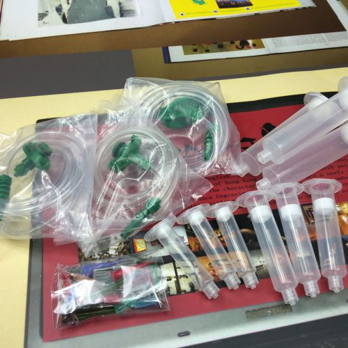Liquid Dispenser Adhesive Glue Syringe For Valve Dispensing Solder onto a PCB