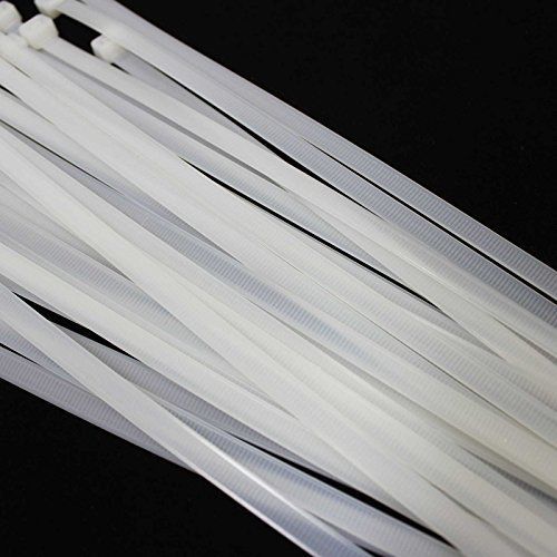 BuyCheapCables? 12&#034; White Nylon Cable Ties Heavy Duty Self Locking 7.5mm with
