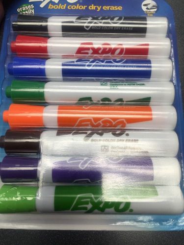 Expo Original Chisel Tip Dry Erase Markers 8 Colored 83678 Marker Office Student