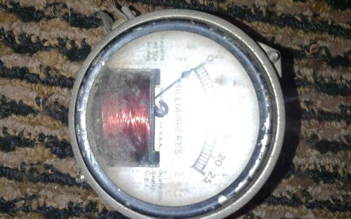 vintage DC Milliamperes gauge