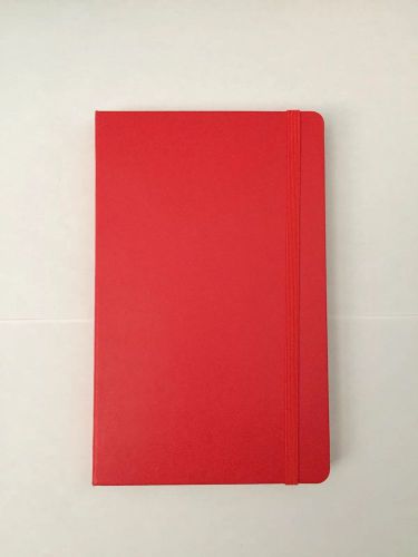 Moleskine Coloured Notebook, Large, Ruled, Red Hard Cover (5 x 8.25)