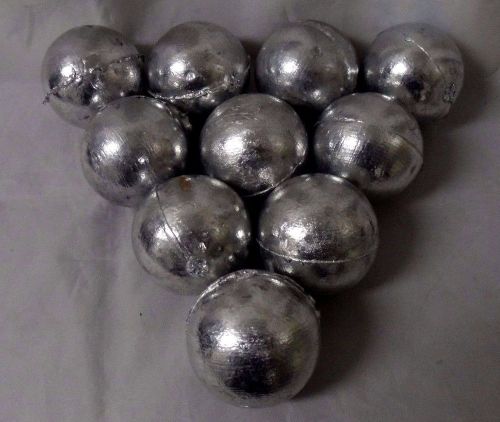 10 Lbs. Zinc Anode Ball .9998 Pure Zinc Round Ball Base Metal Free Shipping