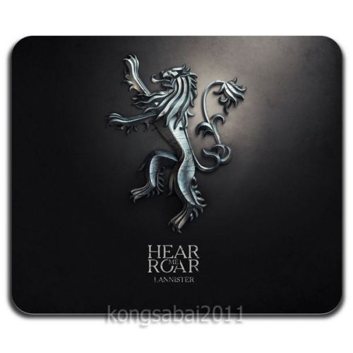 New! Hear Me Roar Lannister Game of Thrones Cool Computer Mouse Pad Washable